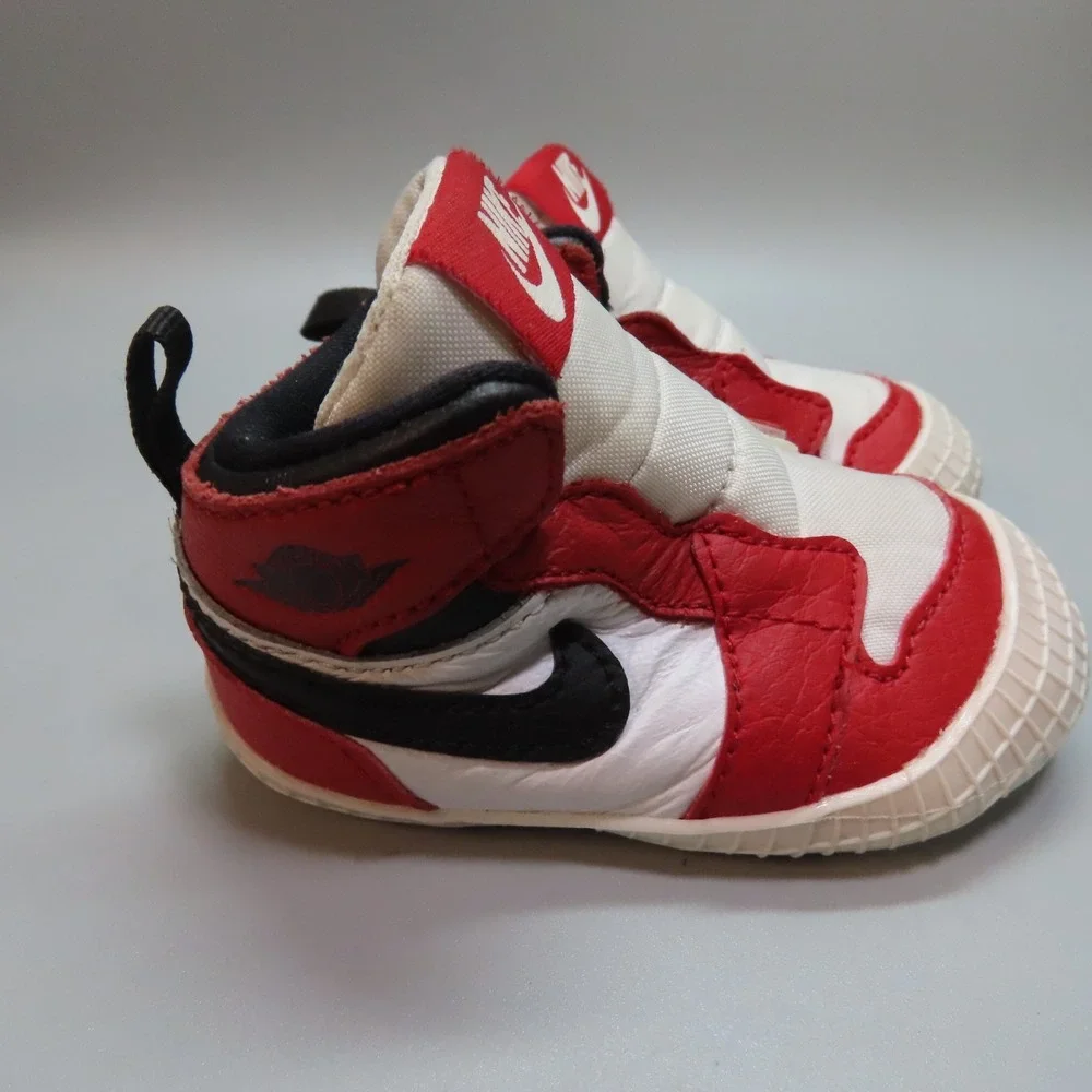 Nike Air Jordan 1 Chicago‎ Varsity Red AJ1 AT3745-163 Crib Bootie Baby Size 3C